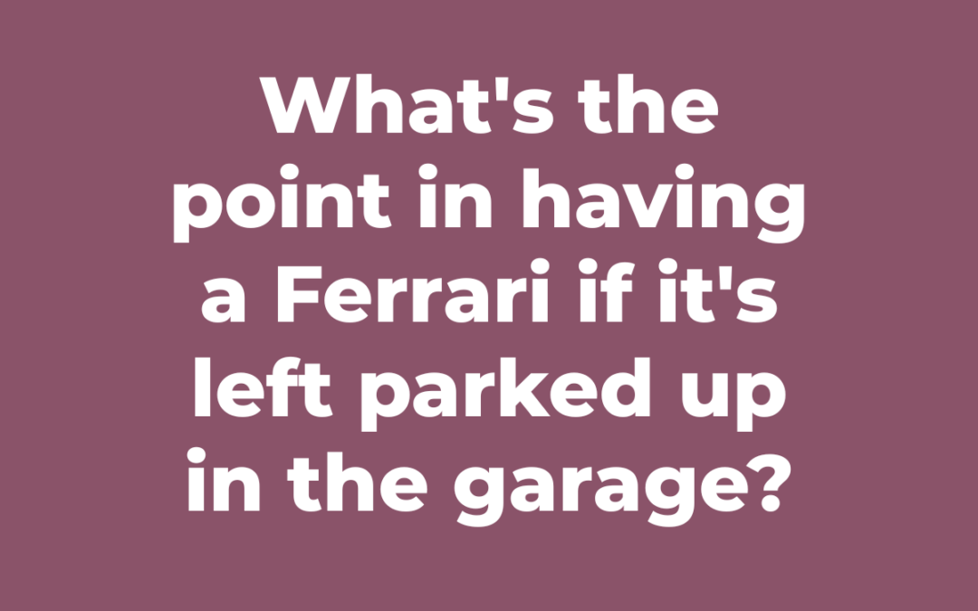 Rolling out the red Ferarri